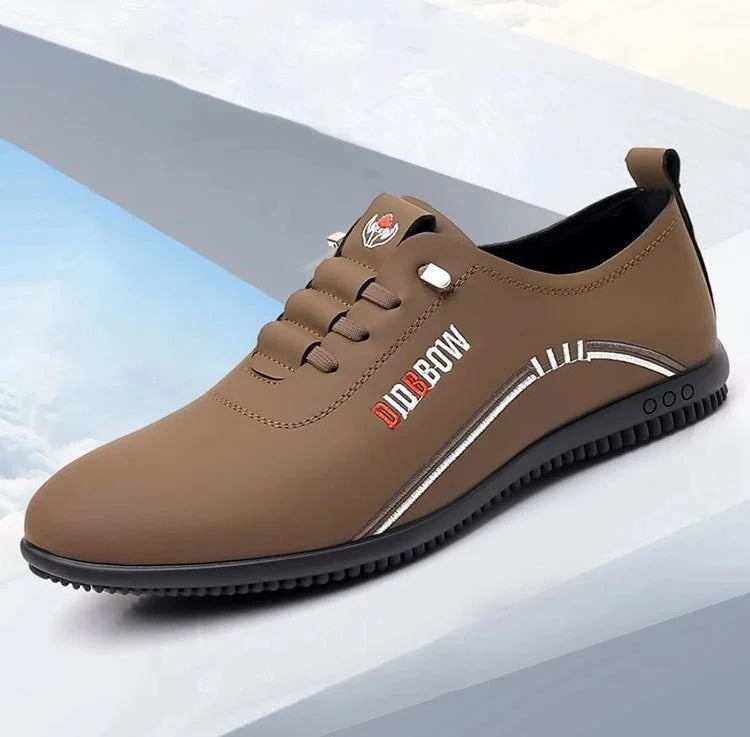Men's leather loafers by TrendLux Wear featuring soft soles and slip-on moccasin design, perfect for comfortable walking.
