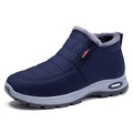 Women’s Plush Winter Snow Boots – Warm Slip-On Ankle Booties with Rubber Sole