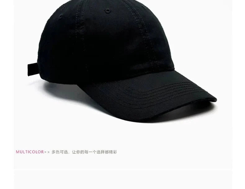 Unisex soft-top dad hat by TrendLux Wear, plain baseball cap with sun protection in 21 colors, shown in a neutral style.