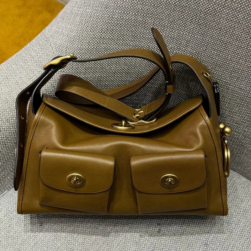 TrenLux Wear Women's Vintage Pure Leather Large Capacity Bag TrenLux Wear