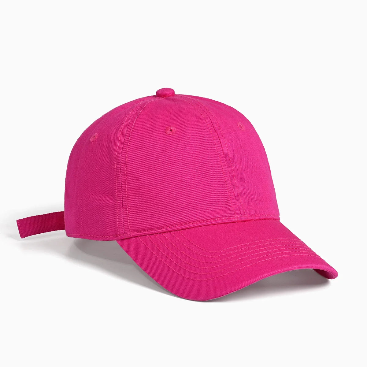 Unisex soft-top dad hat by TrendLux Wear in plain style, sun protection, available in 21 colors, shown in black with curved brim