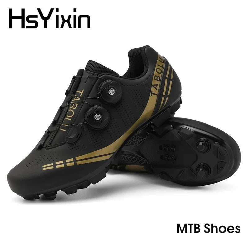 Men's MTB cycling shoes by TrendLux Wear with breathable mesh uppers and durable sole for mountain biking performance.
