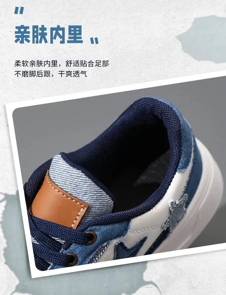 Men's breathable mesh tennis sneakers by TrendLux Wear, lightweight outdoor shoes with wide fit, featuring sporty design and cushioned soles.