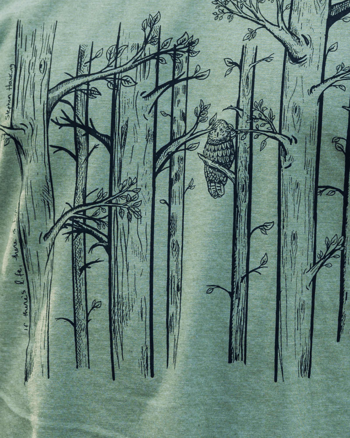 Women's eco-friendly spring trees T-shirt by KINDRED COAST featuring a natural tree design on soft fabric.
